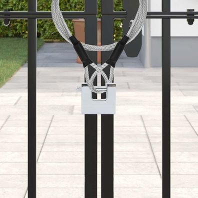 vidaXL Vorhängeschloss 6 pcs Silber Stahl