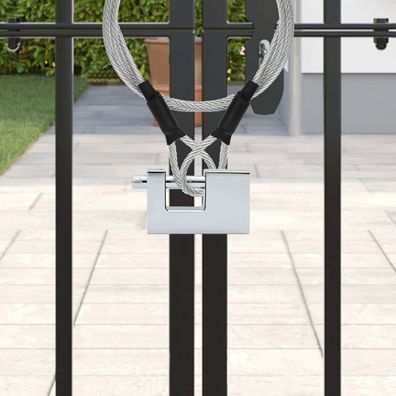 vidaXL Vorhängeschloss 6 pcs Silber Stahl