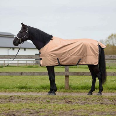 vidaXL Pferdedecke Cappuccino 155 cm Polyester