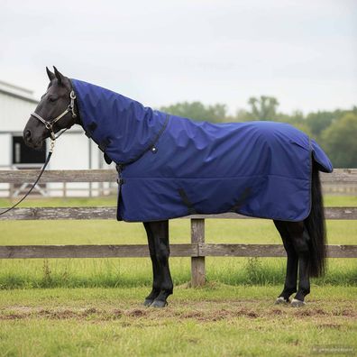 vidaXL Pferdedecke Dunkelgrün und Schwarz 125 cm Polyester