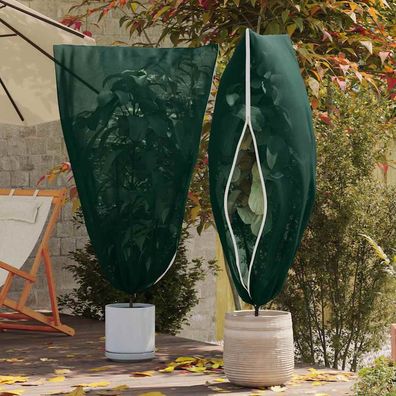 vidaXL Winterschutz fur Pflanzen 5 pcs Grün 1,55 x 1 m Vliesstoff