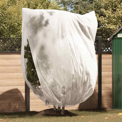 vidaXL Winterschutz fur Pflanzen Weiß 2,4 x 2 m Vliesstoff