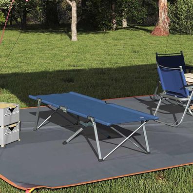 vidaXL Klapp Schlafbett fürs Camping Blau 194 x 62,5 x 42,5 cm