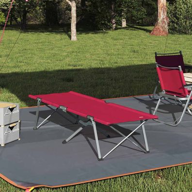 vidaXL Klapp Schlafbett fürs Camping Rot 194 x 62,5 x 42,5 cm
