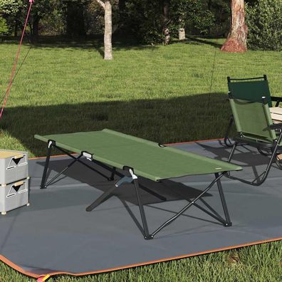 vidaXL Klapp Schlafbett fürs Camping Grün 206 x 76 x 74 cm