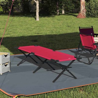 vidaXL Klapp Schlafbett fürs Camping Rot 193 x 69 x 45 cm Oxford-stoff