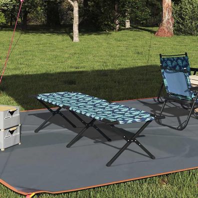 vidaXL Klapp Schlafbett fürs Camping Blatt Wald 193 x 69 x 45 cm