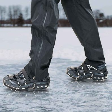 vidaXL Eiskrallen für Schuhe Schwarz L