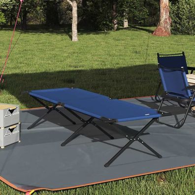 vidaXL Klapp Schlafbett fürs Camping Blau 210 x 80 x 46 cm