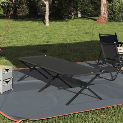 vidaXL Klapp Schlafbett fürs Camping Schwarz 210 x 80 x 46 cm