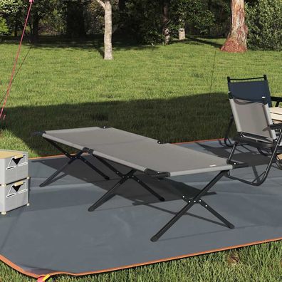 vidaXL Klapp Schlafbett fürs Camping Grau 210 x 80 x 46 cm