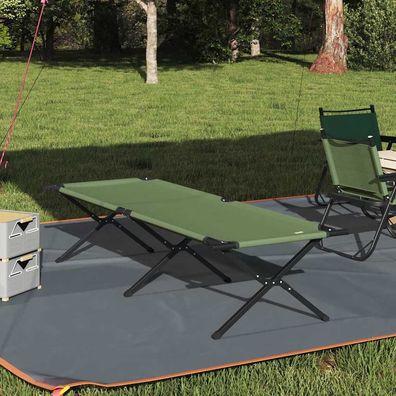 vidaXL Klapp Schlafbett fürs Camping Grün 210 x 80 x 46 cm