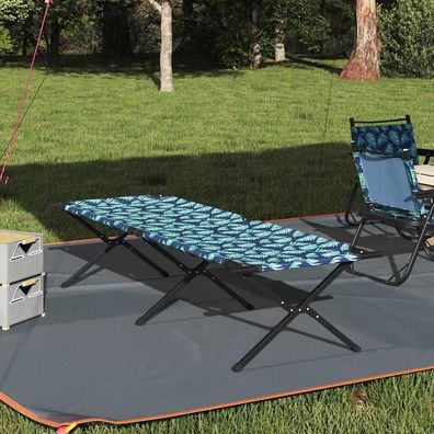 vidaXL Klapp Schlafbett fürs Camping Blatt Wald 210 x 80 x 46 cm