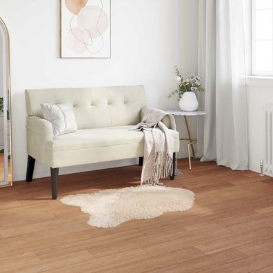 vidaXL Teppich aus Kunstschaffell Tafalla Beige 80 x 120 cm Polyester