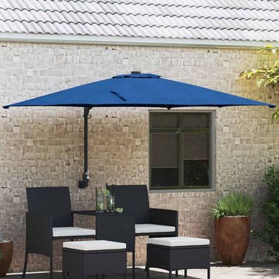 vidaXL Garten-Sonnenschirm 248,5 x 247,5 x 160 cm Polyester und Stahl
