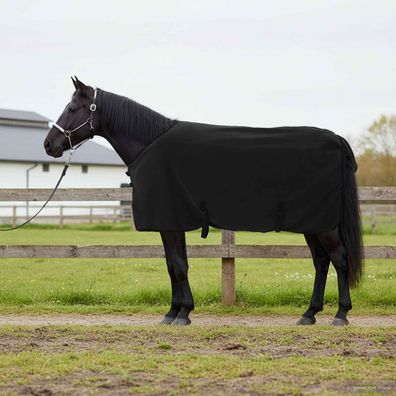 vidaXL Pferdedecke Schwarz 85 cm Polyester