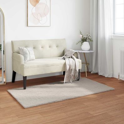 vidaXL Rutschfester Teppich aus Kunstkaninchenfell OLITE Beige