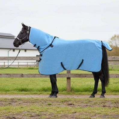 vidaXL Pferdedecke Volles Aqua 115 cm Polyester