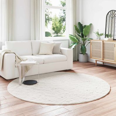 vidaXL Rutschfester Teppich aus Kunstkaninchenfell OLITE Creme