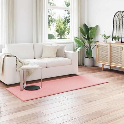 vidaXL Rutschfester Teppich aus Kunstkaninchenfell OLITE Rosa