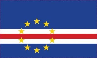 Kap Verde Flagge Aufkleber Sticker Fahne selbstklebend 5-60cm breit ES-FL-KPV
