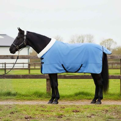 vidaXL Pferdedecke Volles Aqua 145 cm Polarfleece