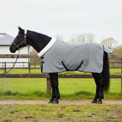 vidaXL Pferdedecke Dunkelgrün 95 cm Polarfleece