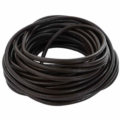 vidaXL Leder Schnur Dunkelbraun Ø4 mm x 50 m Leder