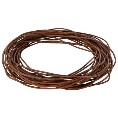 vidaXL Leder Schnur Hellbraun Ø1,5 mm x 50 m Leder