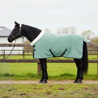 vidaXL Pferdedecke Dunkelgrün 85 cm Polarfleece