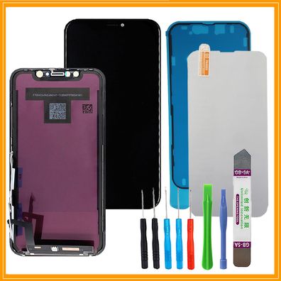 Für iPhone XR HD 3D LCD OEM Display Bildschirm + Klebepad + Schutzglas