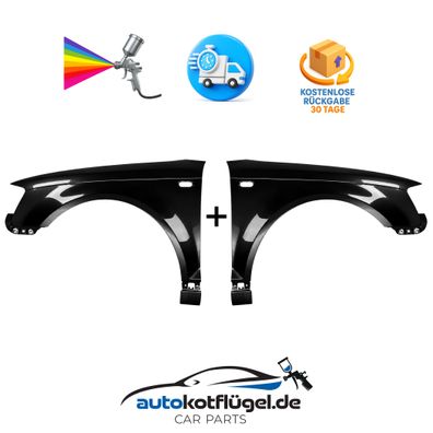 Kotflügel Audi A3 8P Links + Rechts LY9B 03-08 Neu Lackiert