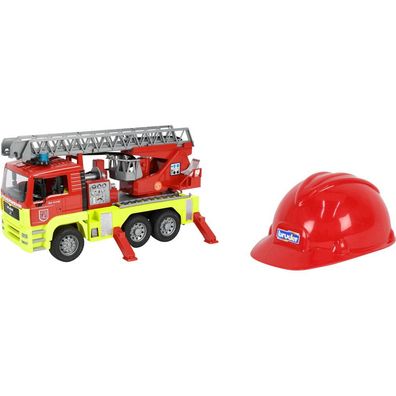 MAN TGA Feuerwehr m. Drehleiter + L&S Modul+Feuwerwehr Spielhelm