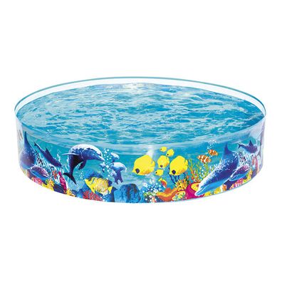 Bestway Starres Kinderbecken PVC Marina 183x38 cm + 2 Jahre Garten 55030