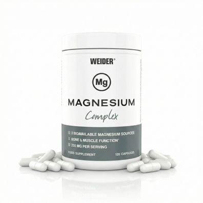 Weider Magnesium Complex, 120 Kapseln pro Dose