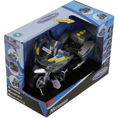 Speedzone Polizeimotorrad 18 cm, Licht und Sound, Freilauf