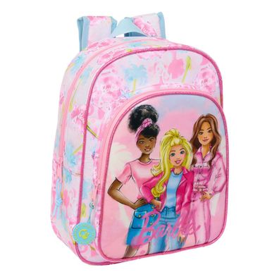 Schulrucksack Barbie Painterly Rosa Himmelsblau 26 x 34 x 11 cm