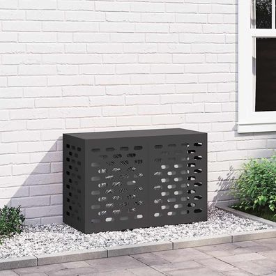 vidaXL Klimaanlagenabdeckung Schwarz 90 x 40 x 60 cm
