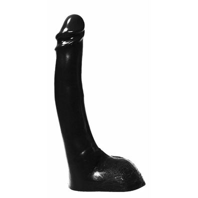 ALL BLACK Upright Boy-Penis-Dildo 29cm lang