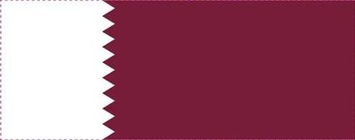 Katar Flagge Aufkleber Sticker Fahne selbstklebend 5-60cm breit ES-FL-KAT