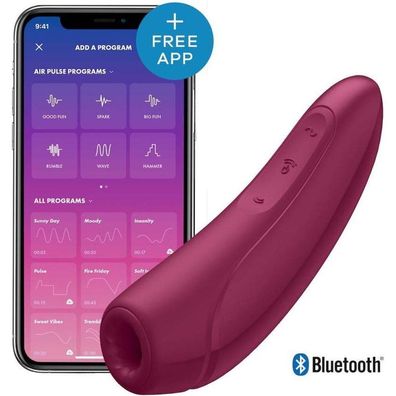 Vibrator for stimulation of the clitoris Curvy 1+ red