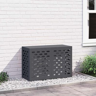 vidaXL Klimaanlagenabdeckung Anthrazit 90 x 40 x 60 cm