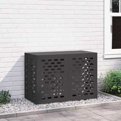 vidaXL Klimaanlagenabdeckung Schwarz 100 x 50 x 70 cm