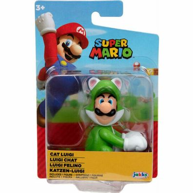 Nintendo Super Mario Katze Luigi Figur 6,5cm
