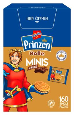Prinzen Rolle Minis Schoko Single Pack 160 x 7,5 g