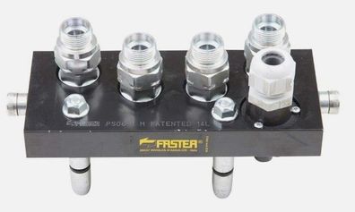 Multikupplung-Oberteil Faster 4-Wege / /G6 sichelform 15L mit E-Anschluss