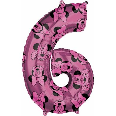 Hot Air Balloon Birthday Minnie Mouse Number 6