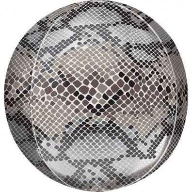 Amscan Orbz Snake Haut Print Foil Round Balloons
