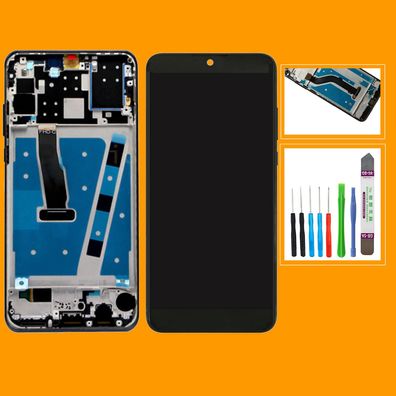 Huawei Display P30 lite MAR-LX1M, MAR-LX2J Display+Rahmen+Tool Schwarz