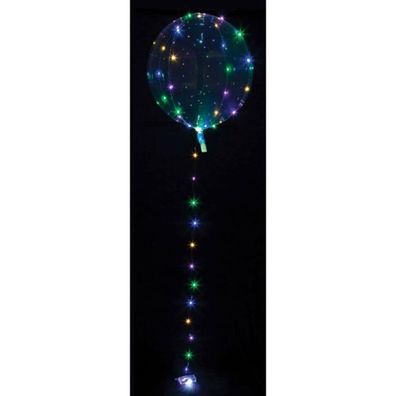 Amscan 8284311 Party Clearz 18" Balloon With Color Led Lights, Multicolor
